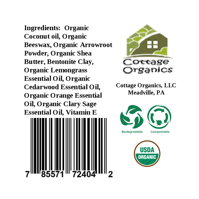 Organic Citrus Cedar Sage Deodorant