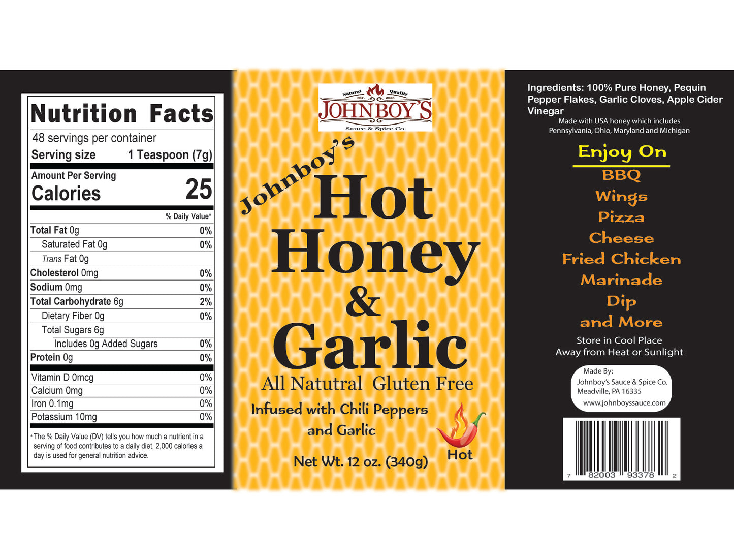 Hot Honey and Garlic Sauce