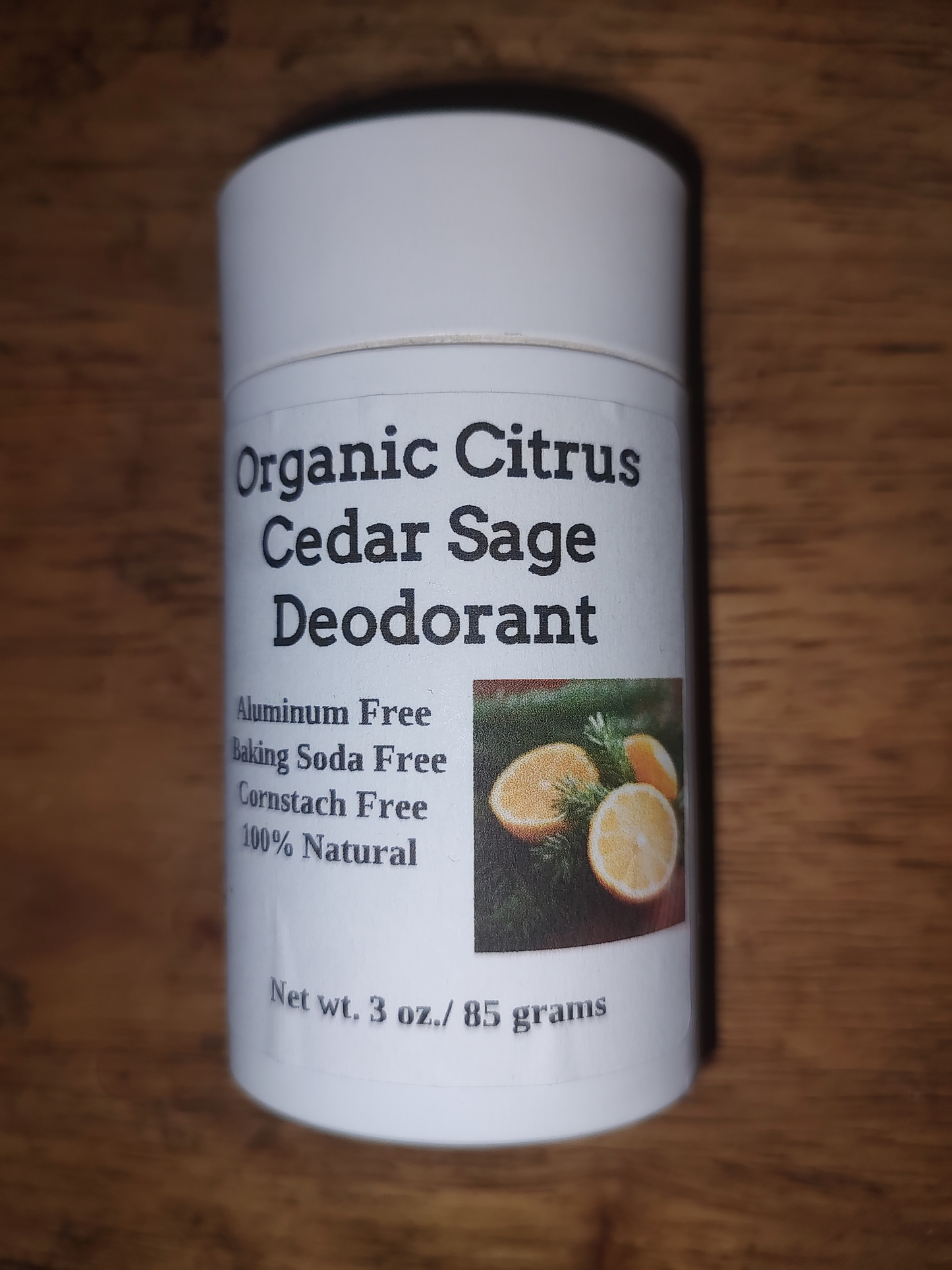 Organic Citrus Cedar Sage Deodorant