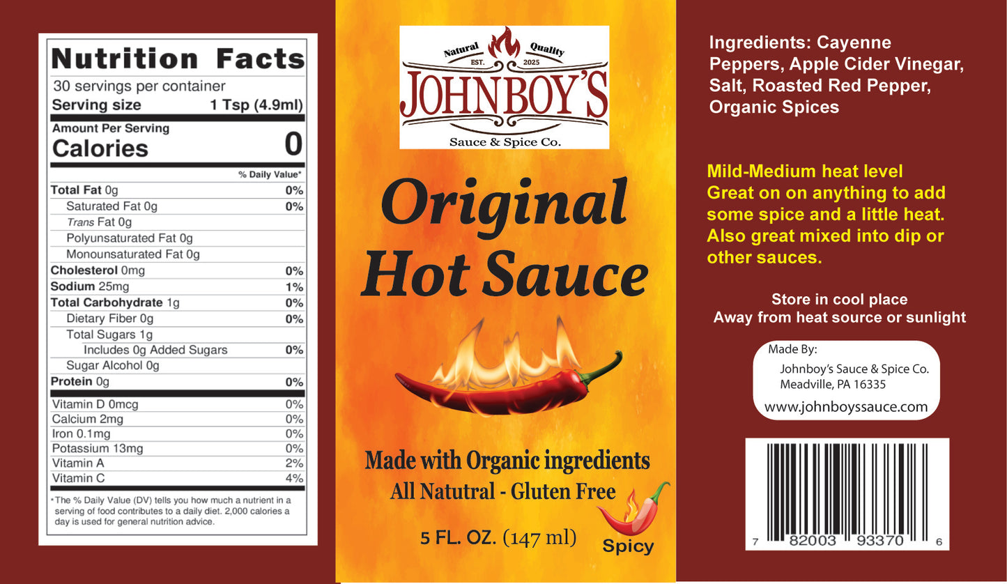 All Natural Original Hot sauce