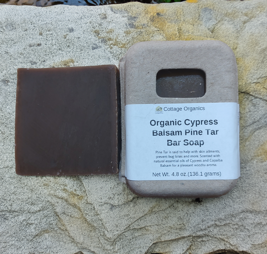 Organic Cypress Balsam Pine Tar Bar Soap