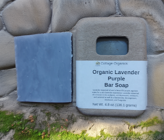 Organic Lavender Purple Bar Soap