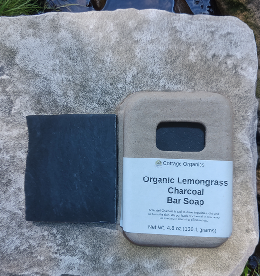 Organic Lemongrass Charcoal Bar Soap