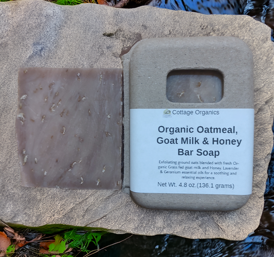Organic Oatmeal, Goat Milk & Honey Bar Soap