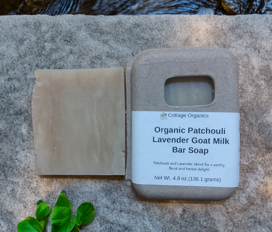 Organic Patchouli Lavender Milk Bar Soap