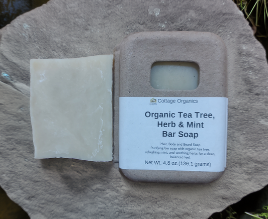 Organic Tea Tree, Herb & Mint Bar Soap