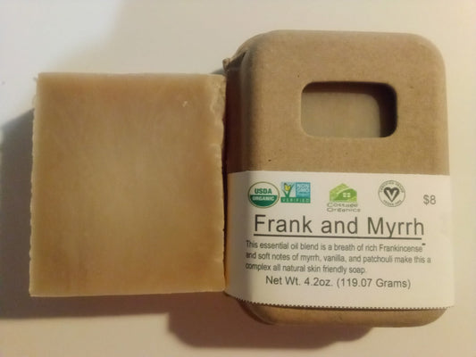 Organic Frank and Myrrh Bar Soap