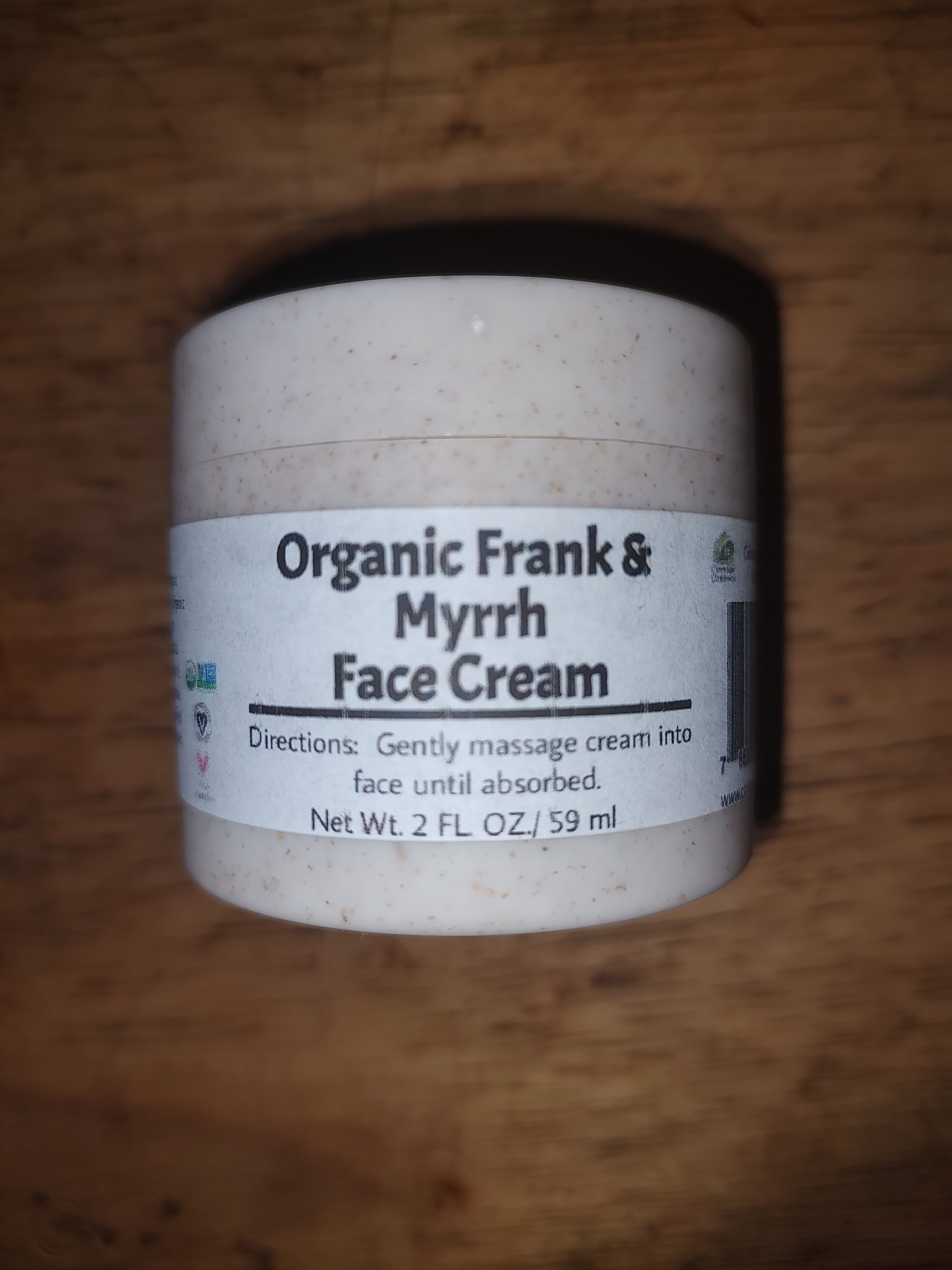 Organic Frank & Myrrhh Face Cream