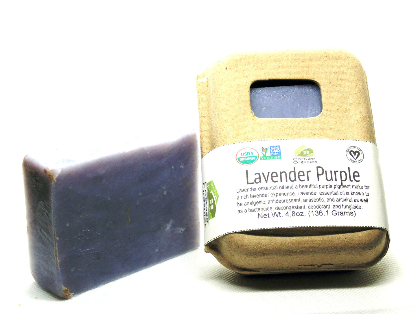 Organic Lavender Purple Bar Soap