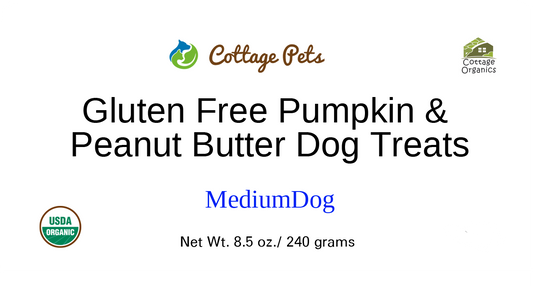 Organic Gluten Free Pumpkin and Peanut Butter Dog Treats